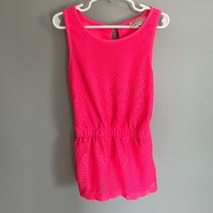 Girls Pink Romper